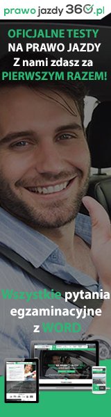 Baner serwisu prawo-jazdy-360.pl do zamieszenia na stronie zewnętrznej 161x601