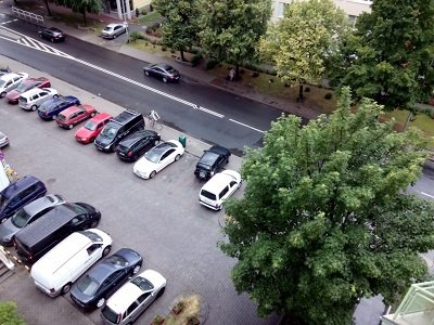 wyjazd z parkingu