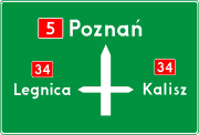 Znaki drogowe E-1