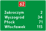 Znaki drogowe E-14