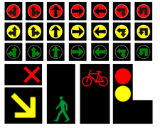 Znaki drogowe - Sygnalizacja świetlna 