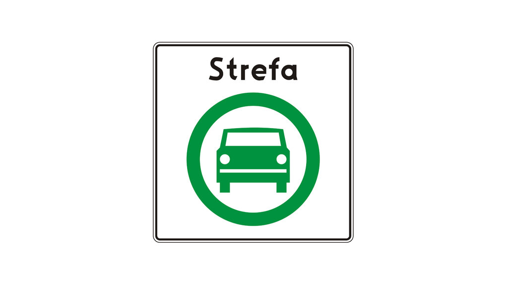 Czy ten znak zezwala na wjazd do strefy czystego transportu pojazdem, który jest napędzany gazem ziemnym?