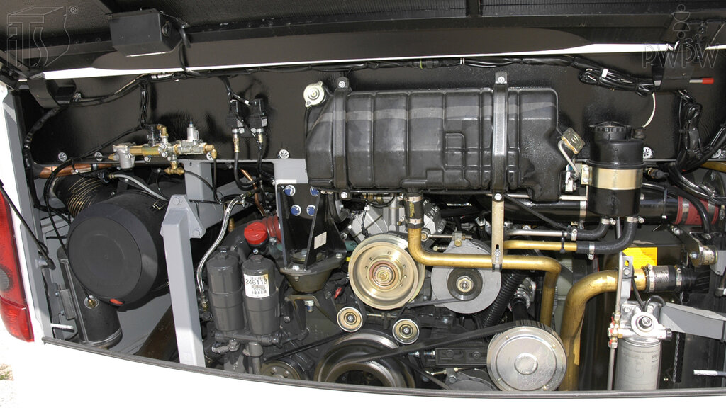 Które podzespoły autobusu smarowane są olejem przekładniowym?